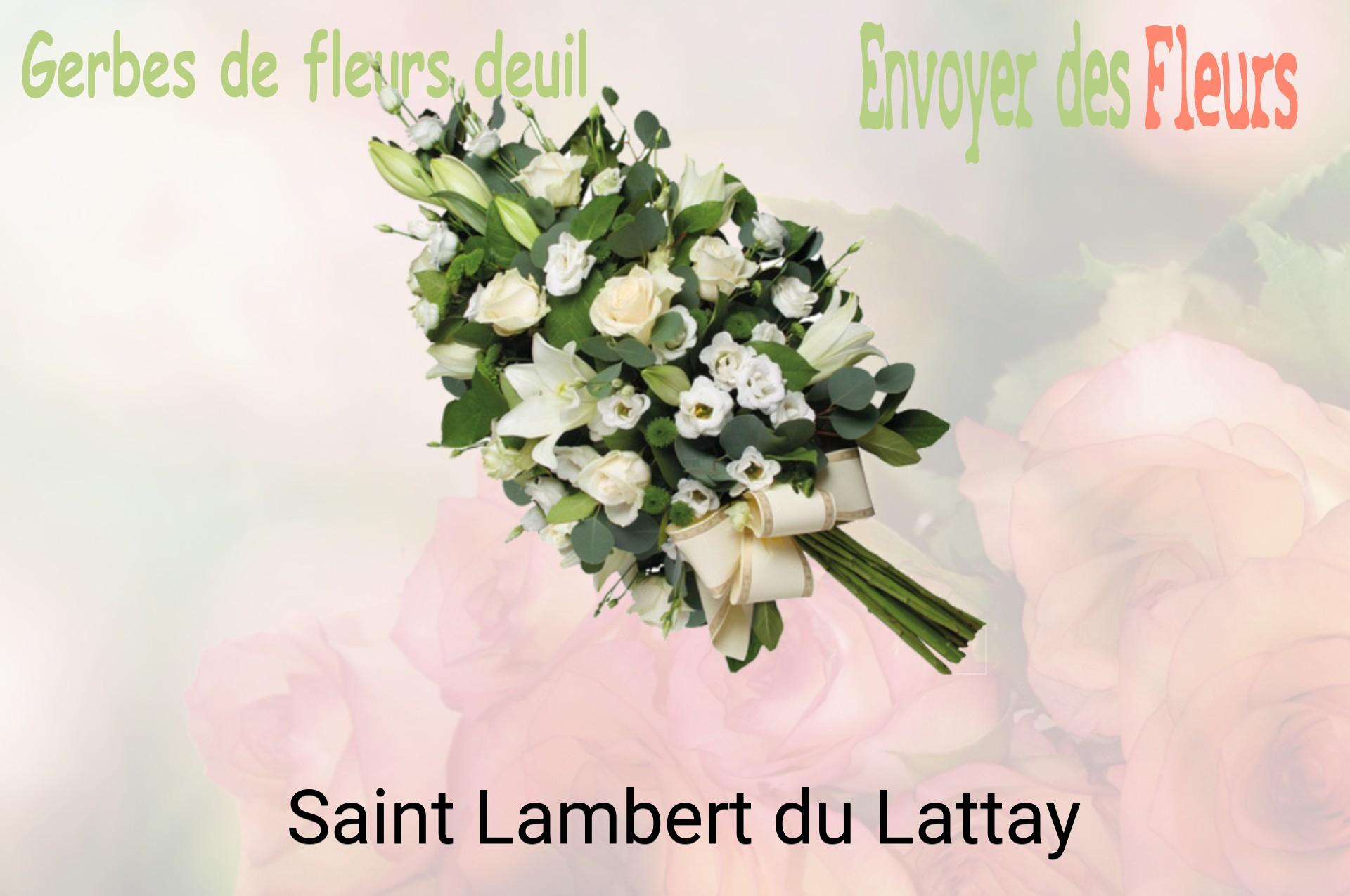 Gerbe de fleurs de deuil livrée à Saint-Lambert-du-Lattay